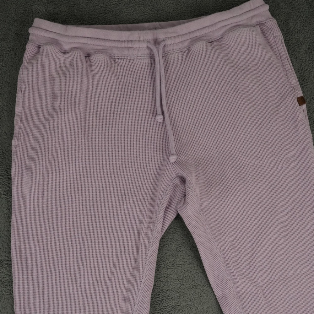 Roots Waffle Jogger Pants Womens Size Medium Lavender Purple Loungewear